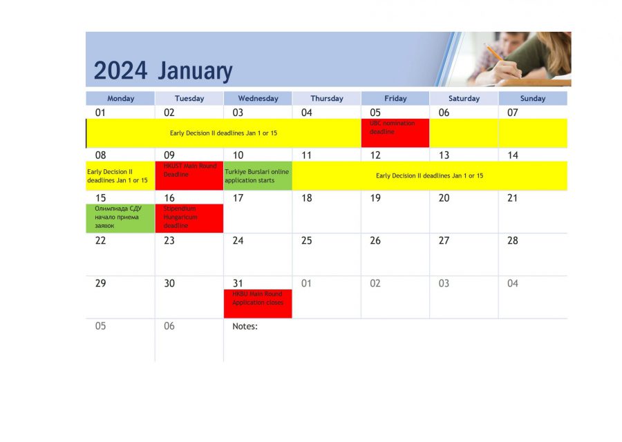 Academic calendar - 0005